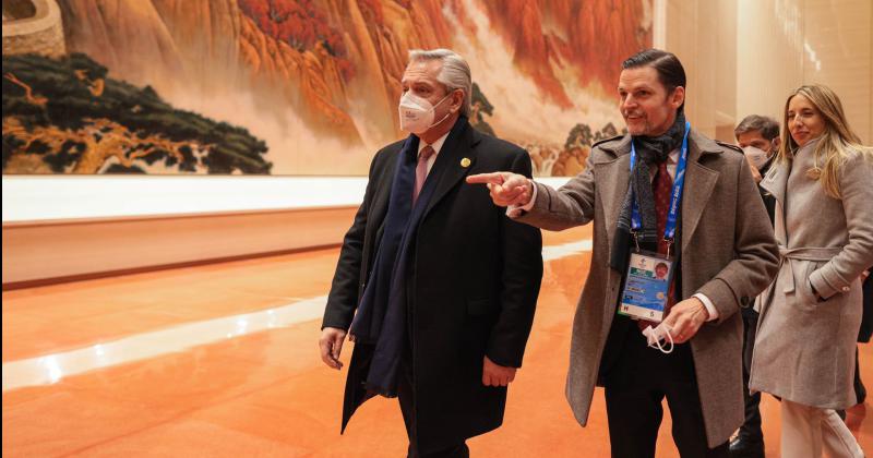 El presidente Alberto Fern�ndez en su visita a China