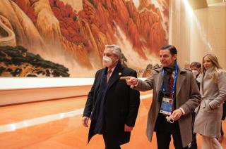 El presidente Alberto Fern�ndez en su visita a China