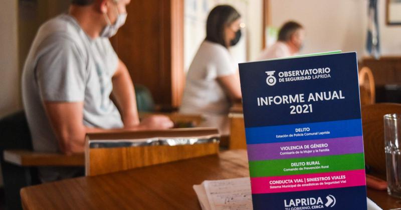 El Informe Estadístico Anual del Observatorio de Seguridad Municipal contiene datos sobre diversos temas vinculados a la seguridad lapridense