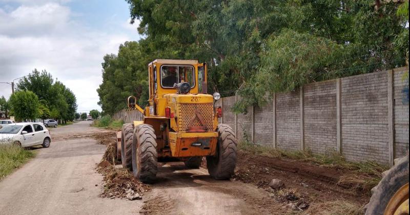 Realizaron tareas de mantenimiento en calles de Sierra Chica