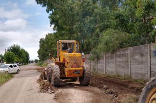 Realizaron tareas de mantenimiento en calles de Sierra Chica