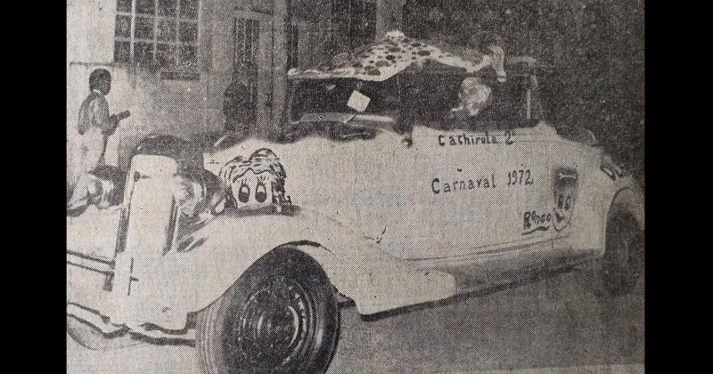 El Corso Oficial 1972 se realizó en el sector céntrico de las calles V López y Rivadavia