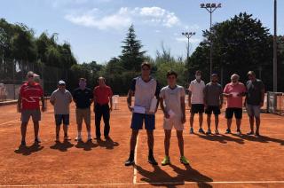 Los finalista durante la premiación en La Pedrera