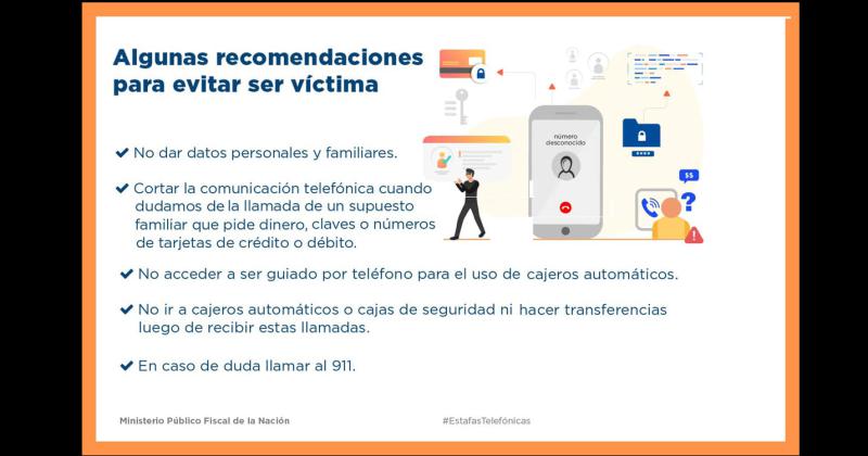 Algunas recomendaciones para evitar ser víctima de estafas telefónicas