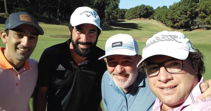 Jugadores albinegros que estuvieron en Monte Hermoso