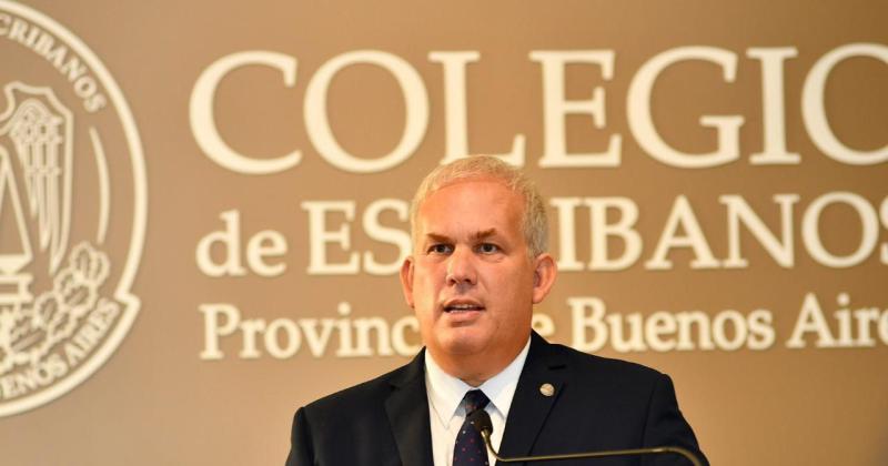 Not Diego Leandro Molina  Presidente del Colegio de Escribanos de la Provincia de Buenos Aires