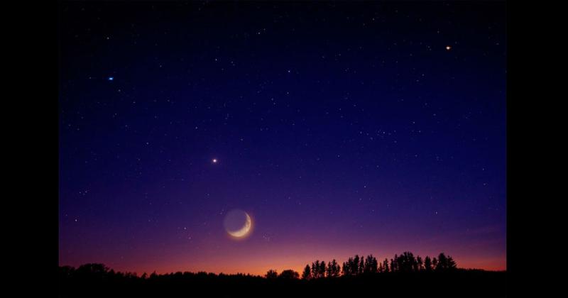 Conjuncioacuten de la Luna Venus y Marte- cuaacutendo se podraacute ver este fenoacutemeno