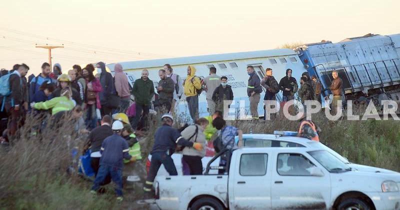 La cobertura del descarrilamiento en fotos