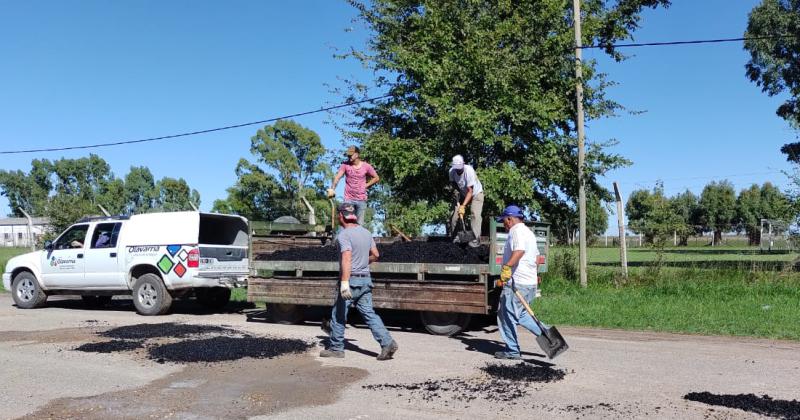 Se realizan trabajos de mantenimiento en las localidades de Olavarriacutea 