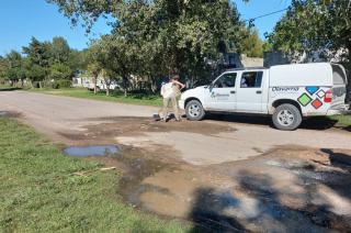 Se realizan trabajos de mantenimiento en las localidades de Olavarriacutea 