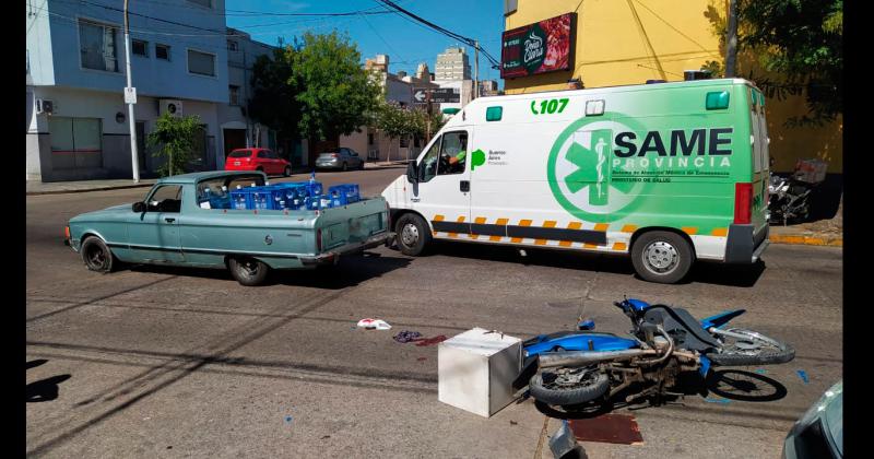 Un motociclista herido tras un accidente en Microcentro