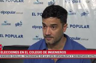 Marcos Cavilla- el Colegio debe unir y englobar a todos los ingenieros