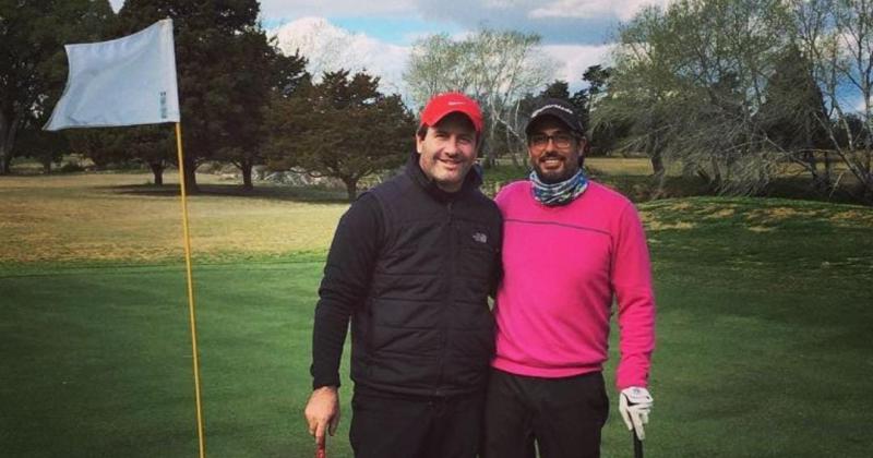 Valenza y Pagano Cada torneo los encontraba en la cancha de golf