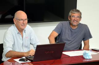 Walter Bahl por Loma Negra y Fernando Di Carlo de Embajadores estuvieron en los estudios de Canal Local