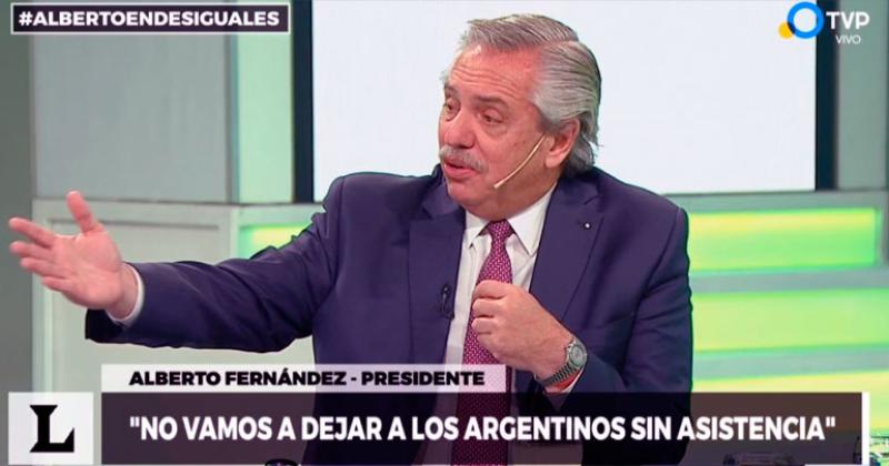 Alberto Fern�ndez en el programa Desiguales por la Televisión Pública