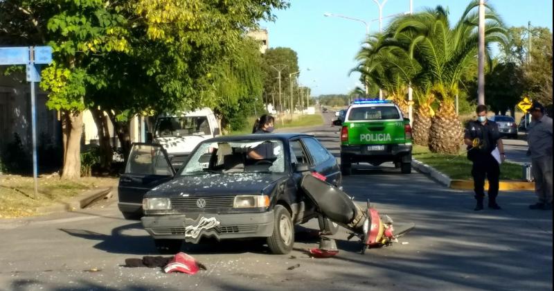 Fue estabilizado y salioacute de peligro el motociclista que chocoacute en Sierra Chica