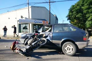 Fue estabilizado y salioacute de peligro el motociclista que chocoacute en Sierra Chica