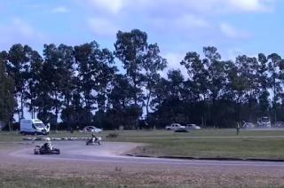 Dos pilotos de karting trasladados al Hospital tras un toque en el AMCO