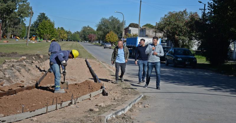 Galli recorrió la obra