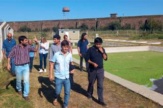 Recorrida por la planta depuradora en Unidades Penales