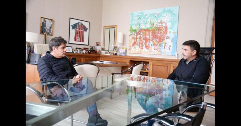 El intendente Galli recibioacute a Facundo Manes