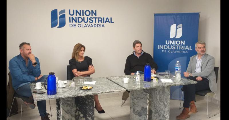 En su visita a Olavarría el diputado provincial Guillermo Castello mantuvo un encuentro en la Unión Industrial