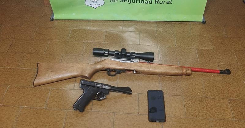 Secuestraron dos armas de fuego en otro allanamiento por abigeato