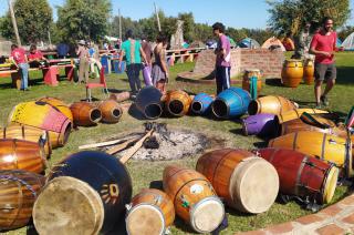 Encuentro de candombe en la quinta del Sindicato de Municipales