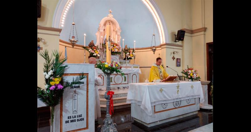 Una de las misas de Pascua se celebró en Monte Viggiano