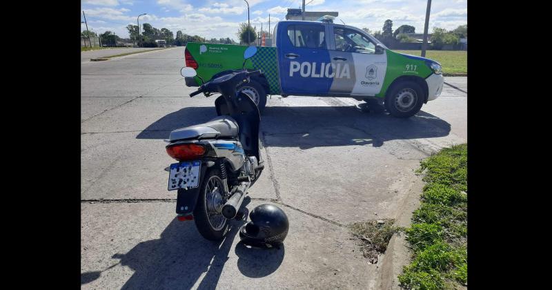 Barrio Alberdi- embistioacute una moto y se dio a la fuga