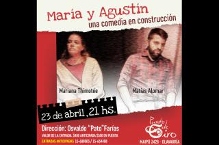 La comedia Mariacutea y Agustiacuten se presenta en Punto de Giro