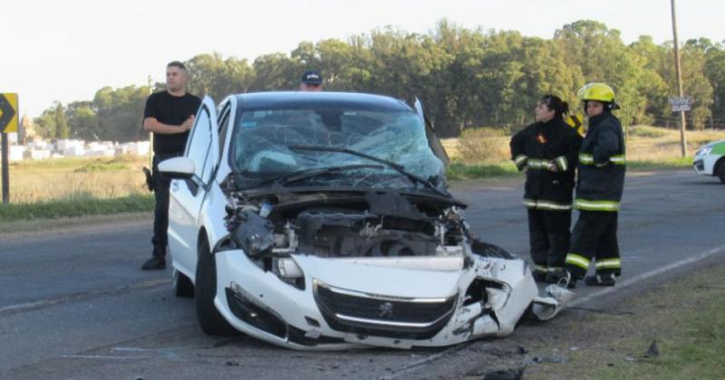 Camionero olavarriense resultoacute ileso tras protagonizar un choque en la Ruta 3