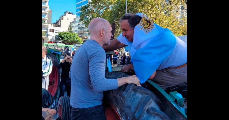 Con criacuteticas al Gobierno Rodriacuteguez Larreta se sumoacute al tractorazo- No hay margen para maacutes impuestos