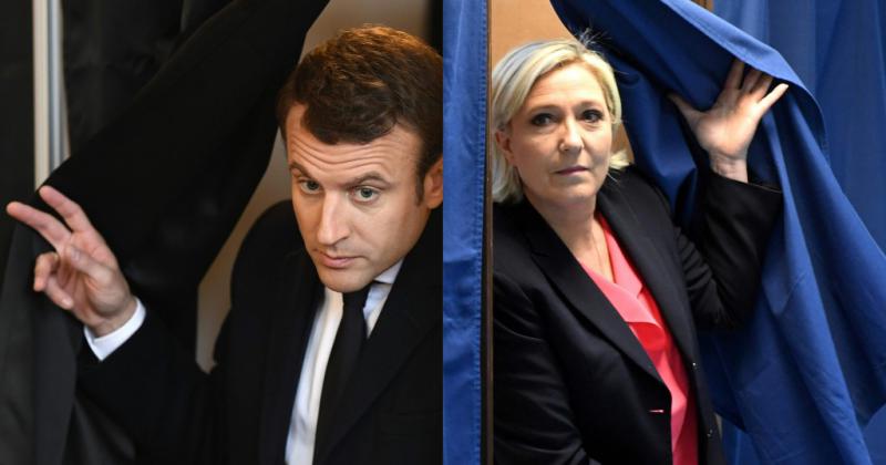 Elecciones en Francia- Macron y Le Pen se miden en el balotaje