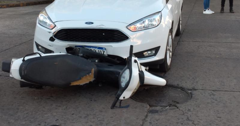 Un nene herido en un choque en Microcentro