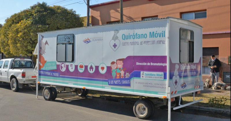 El Quirófano Veterinario Móvil y los trabajos que realiza est�n a cargo de la Dirección de Bromatología Municipal