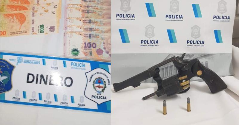 En el auto en que conducía encontraron marihuana un arma y dinero en efectivo