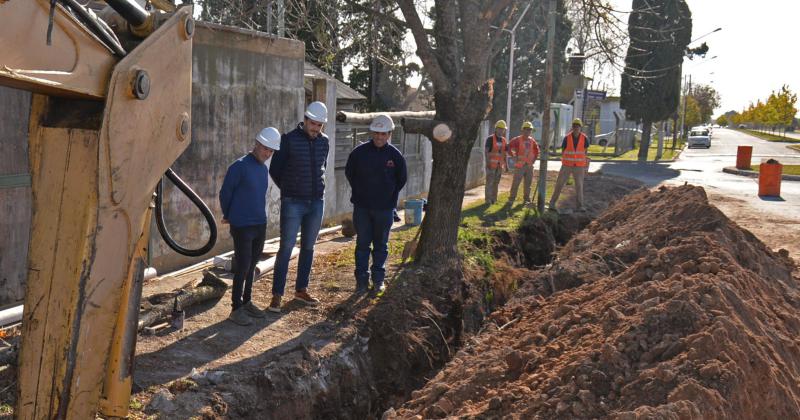 Avanzo un 85-en-porciento- la obra de la ampliacioacuten de la red cloacal del Facundo Quiroga