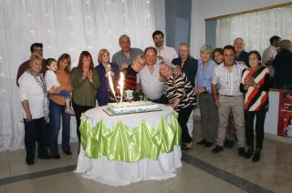 El momento m�s esperado- cortar la torta aniversario de la entidad alviverde