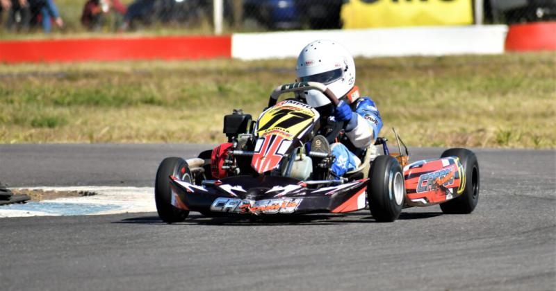 Fermín Cassou es el volador de la categoría Escuela del Kart del Oeste