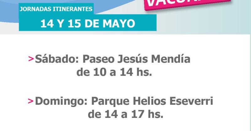 Este saacutebado hay vacunacioacuten en el Paseo Jesuacutes Mendiacutea