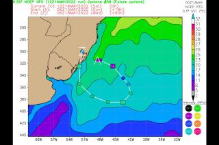 Costa bonaerense- vientos fuertes y alerta vigente por un cicloacuten extratropical 