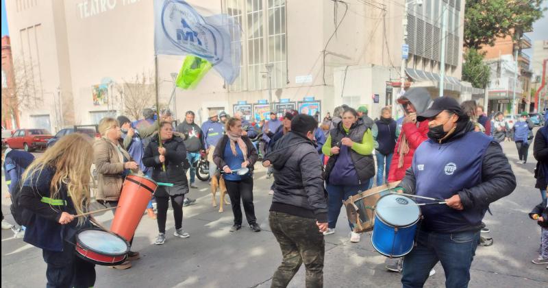 Importante movilizacioacuten del MTE en el centro de la ciudad