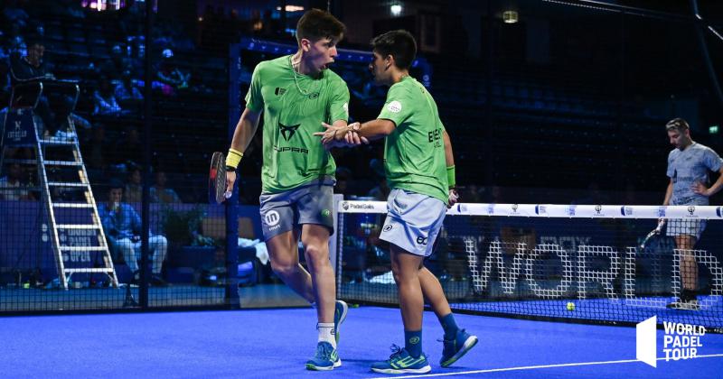 Tello y Chingotto celebraron un gran triunfo