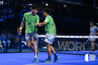 Tello y Chingotto celebraron un gran triunfo