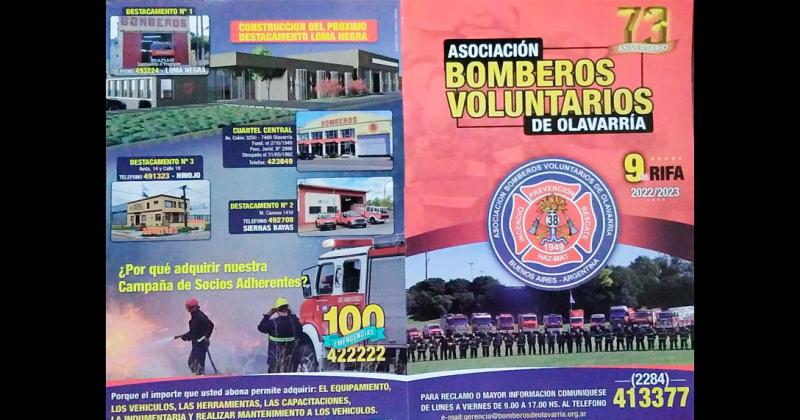 Se lanzoacute la 9ordm rifa anual de Bomberos Voluntarios de Olavarriacutea