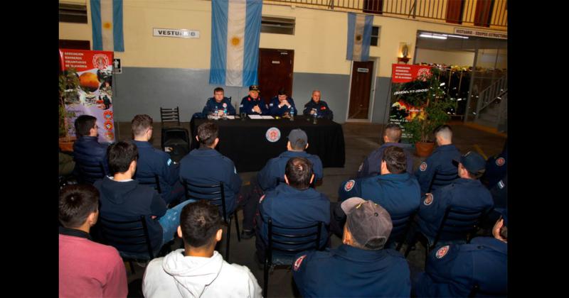 Continuacutea el ciclo de capacitaciones 2022 en Bomberos