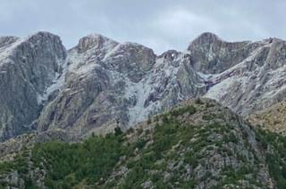 Los picos de se pintaron de blanco