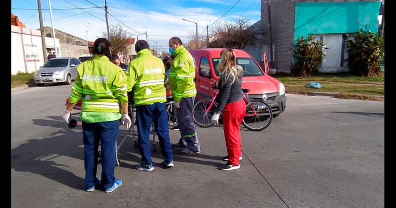 Una ciclista herida tras un accidente 