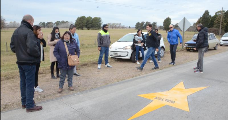 Pintaron una Estrella Amarilla por un motociclista que murioacute en la ruta